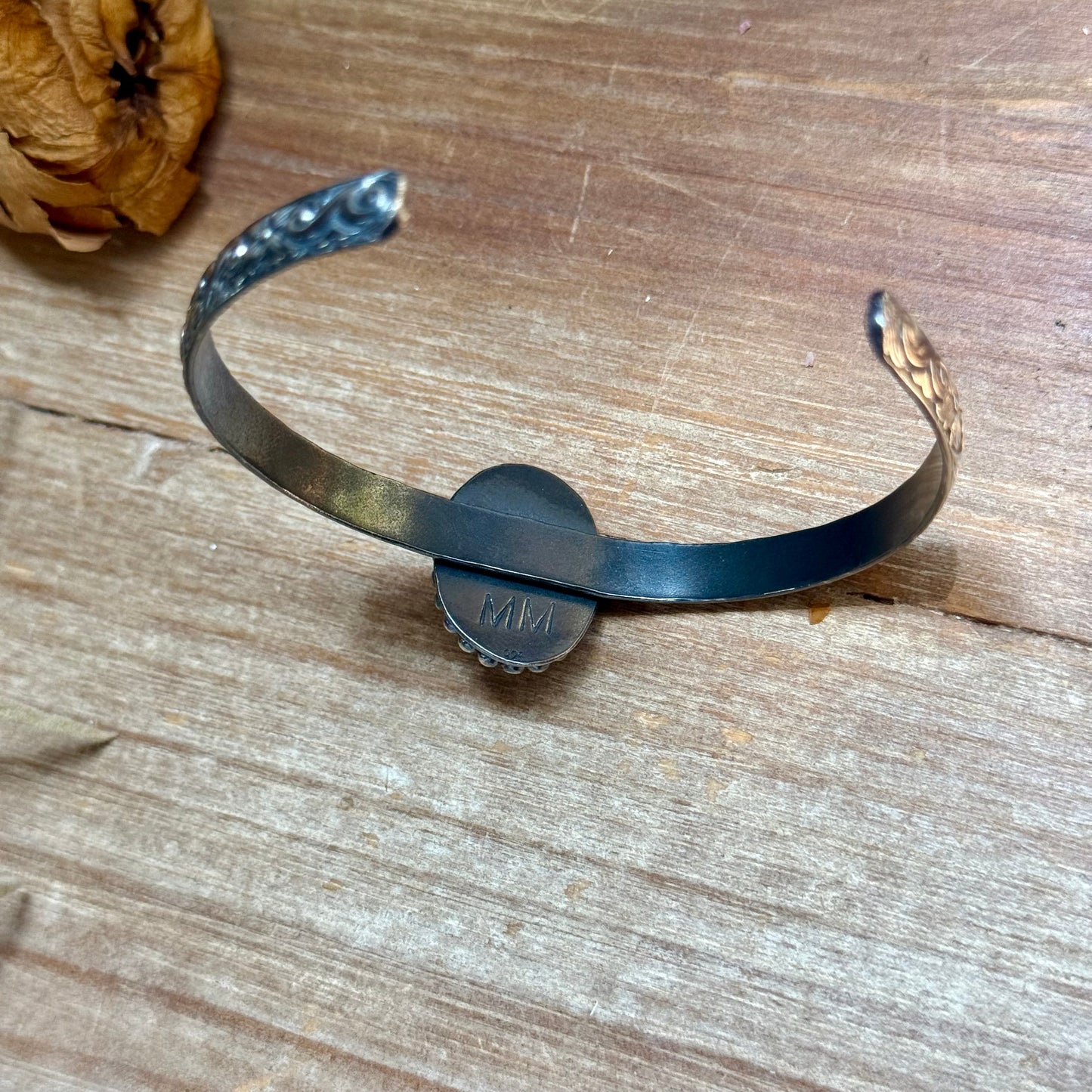 MJ Small Royston Turquoise Sterling Silver Cuff