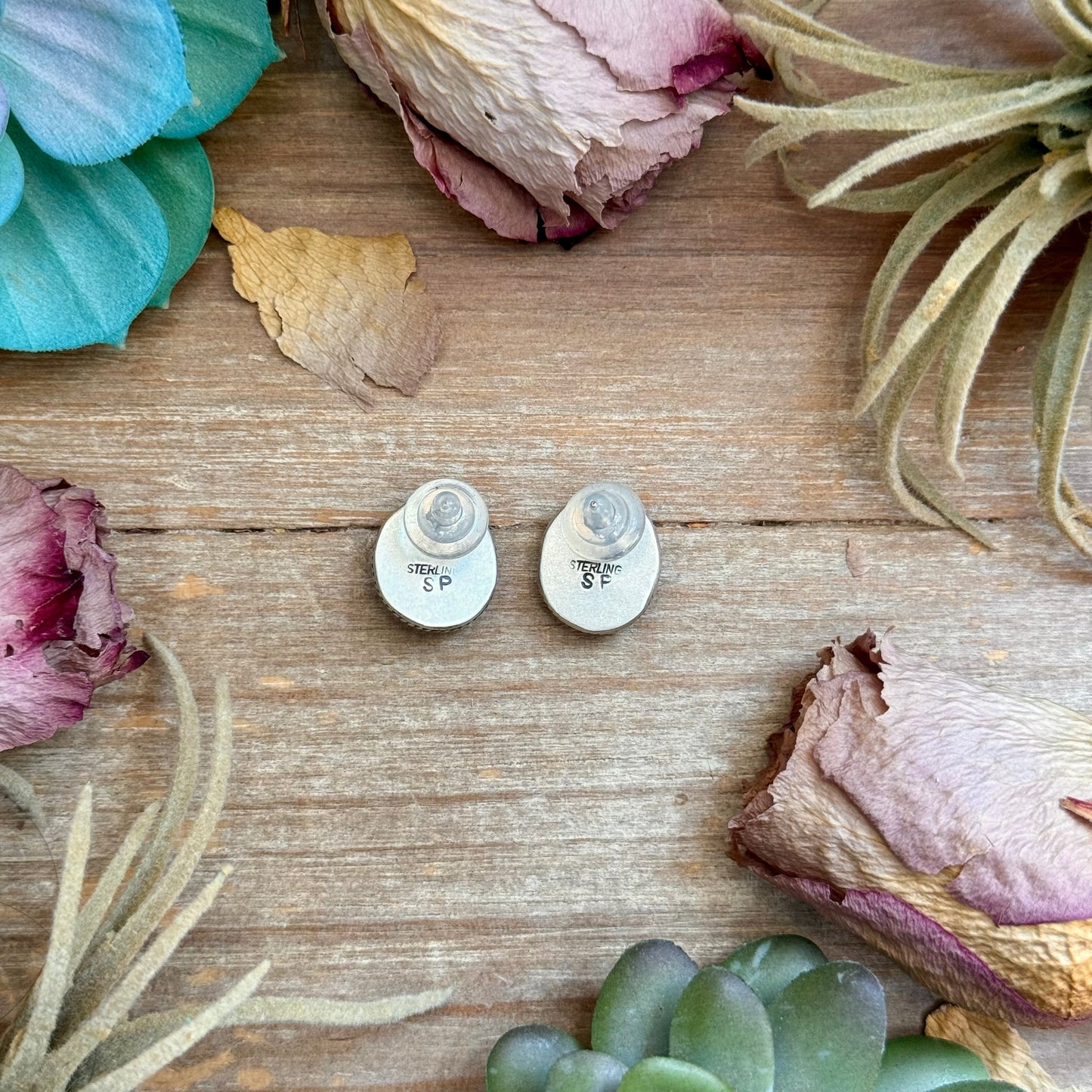 40 - Sterling Silver Lapis Lazuli Stud Earrings by Shay Pfeiffer
