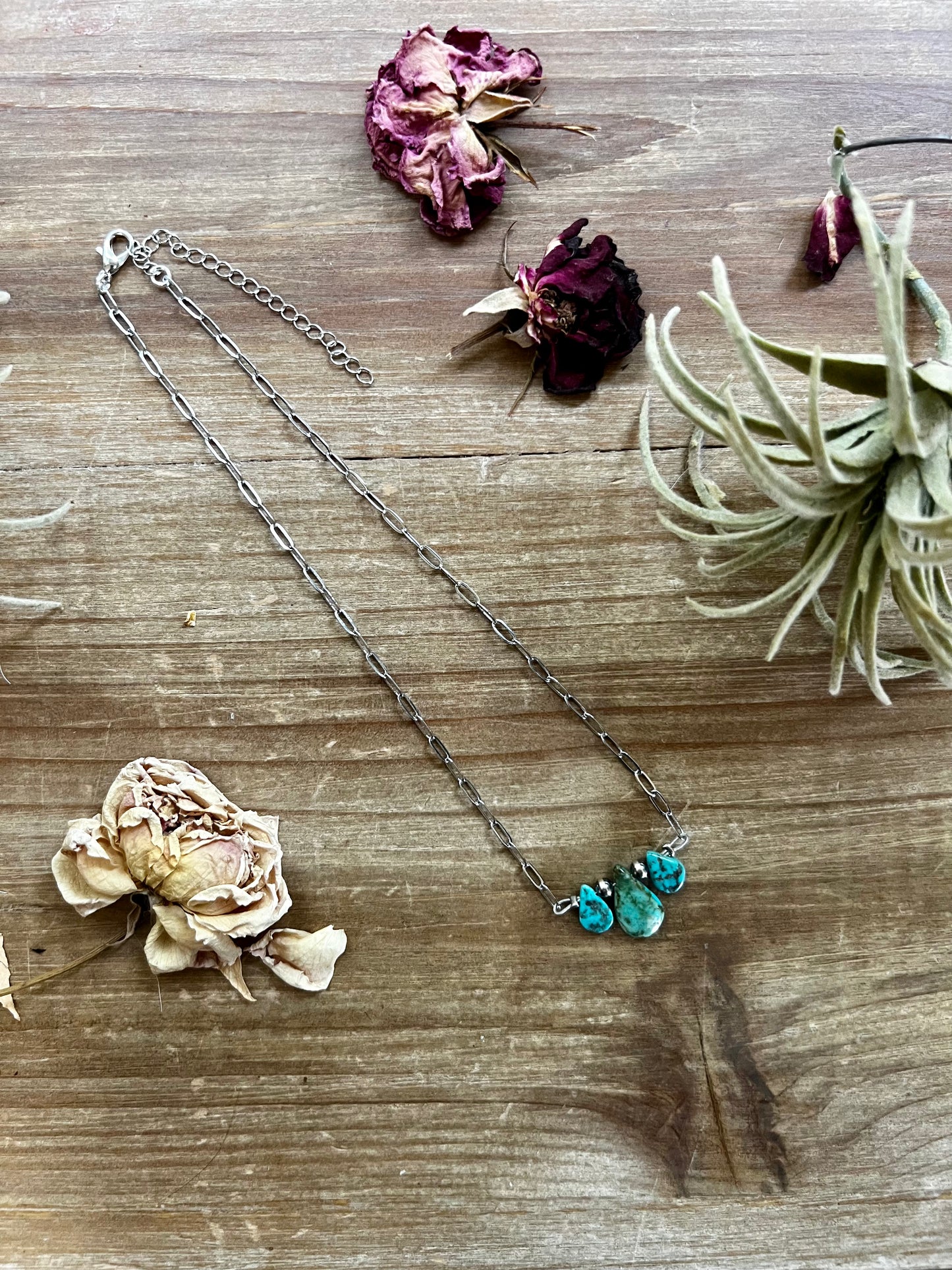14 inch high quality turquoise and Navajo on chain