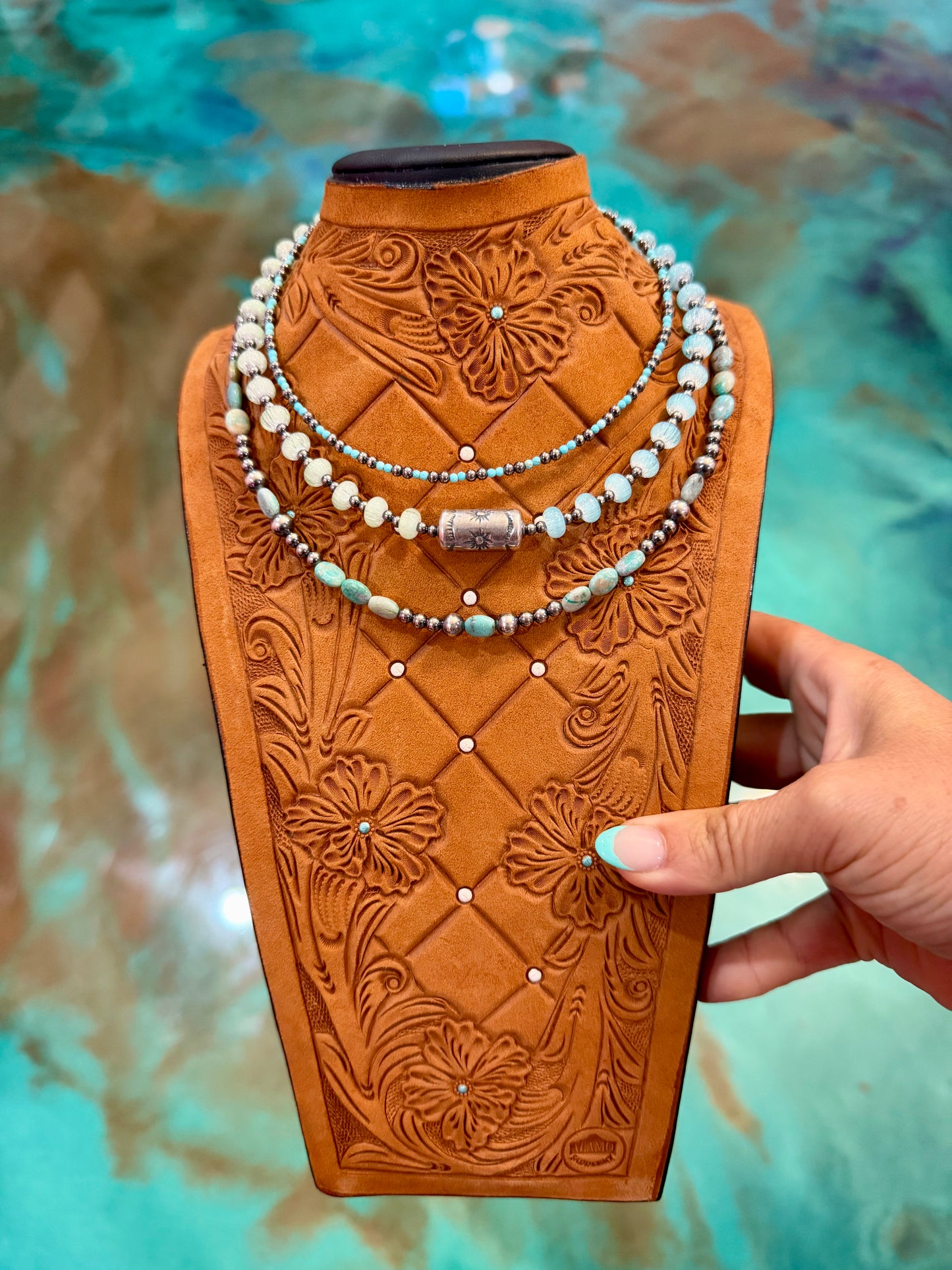 JACI Stack – Turquoise & Sterling Silver