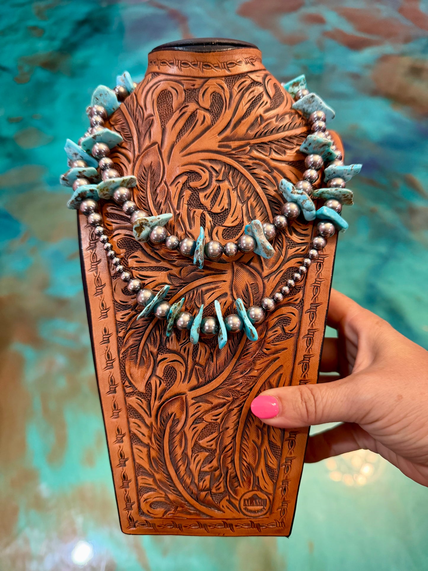Jaci Stack – Light Blue Turquoise & Sterling Silver Two-Necklace Set