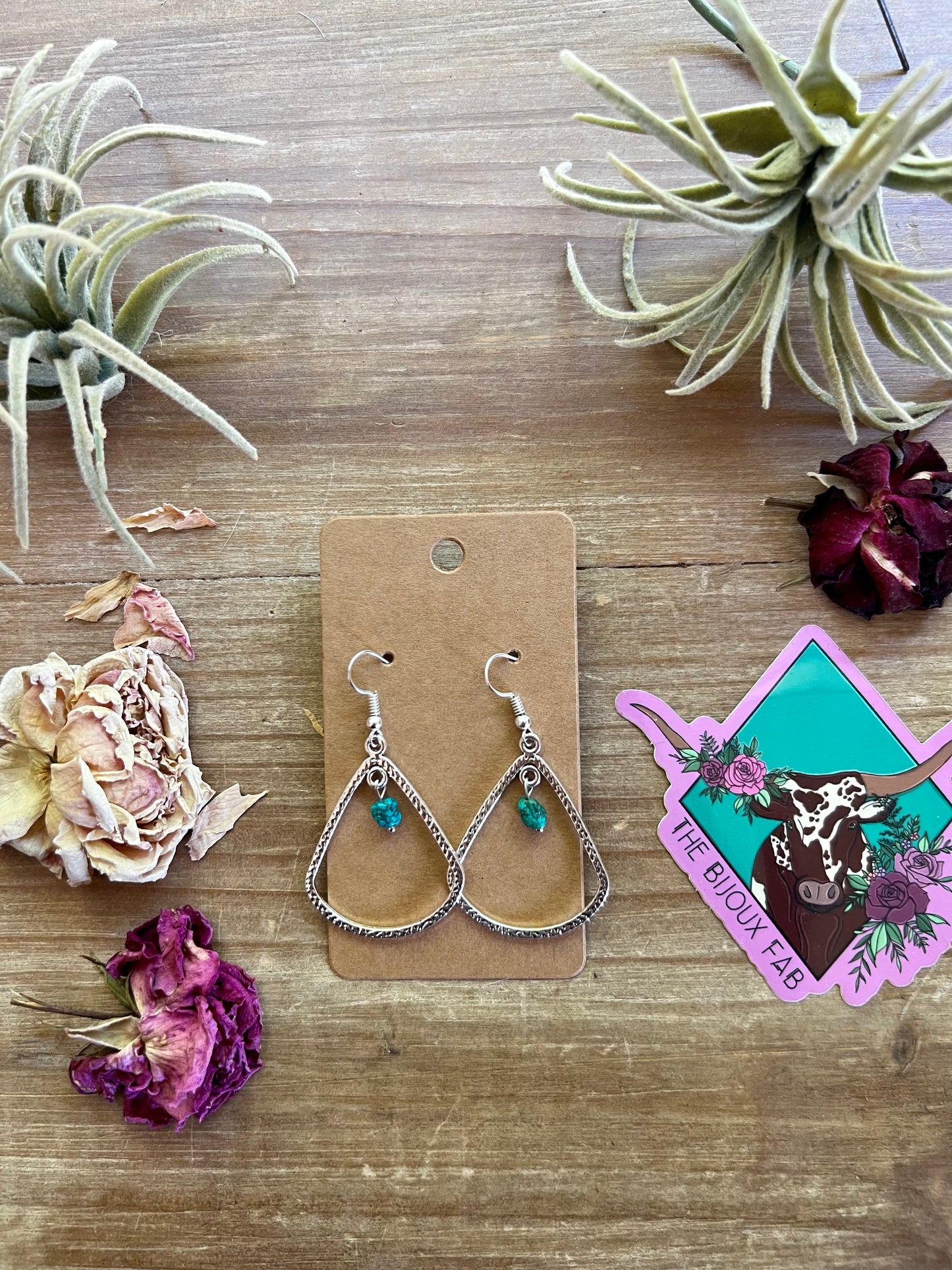 Turquoise nuggets and Dangle earrings