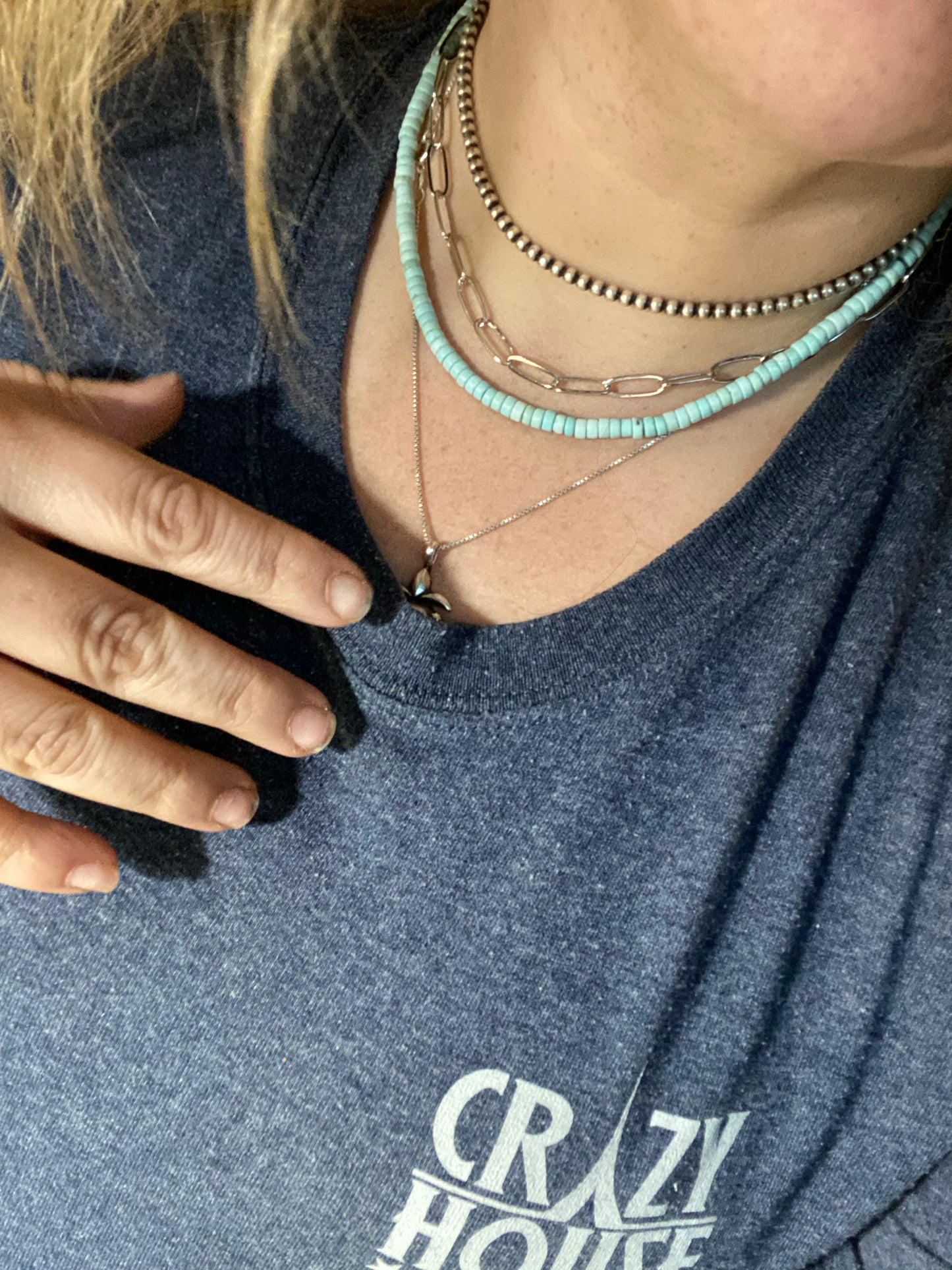 Chain choker silver