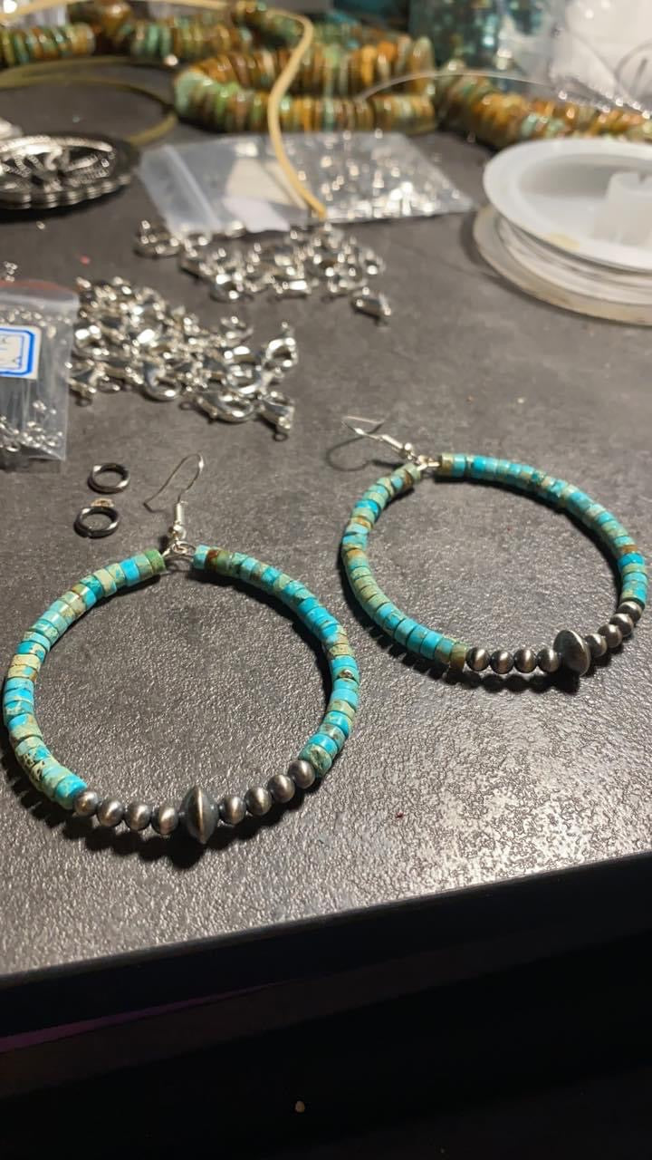 Best Seller : Hoop Earrings with Sterling Silver Pearls