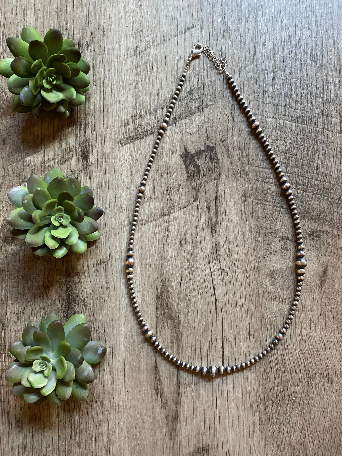 22-Inch Sterling Silver Pearl Necklace | Layering Necklace | Handmade in USA | The Bijoux FAB