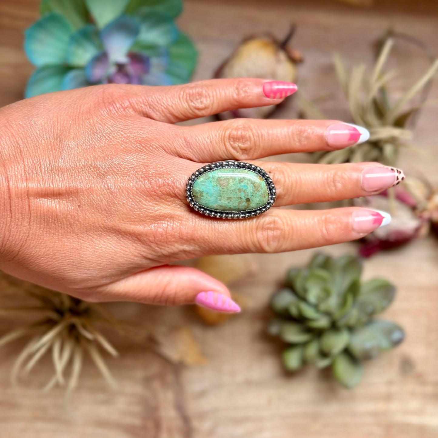 MJ Turquoise Ring – Sterling Silver