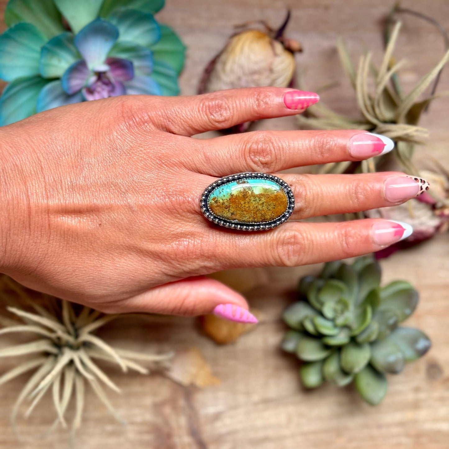 MJ Turquoise Ring – Sterling Silver