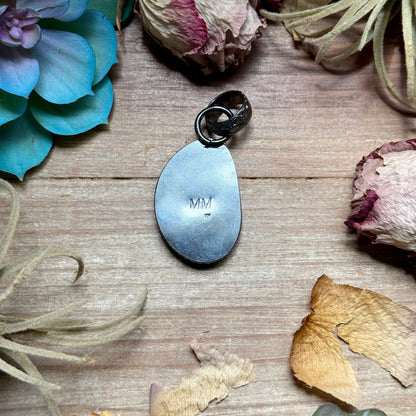 MJ Freeform Turquoise Pendant – Sterling Silver