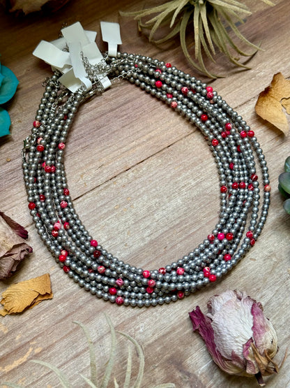 Pink Sea Sediment Necklace
