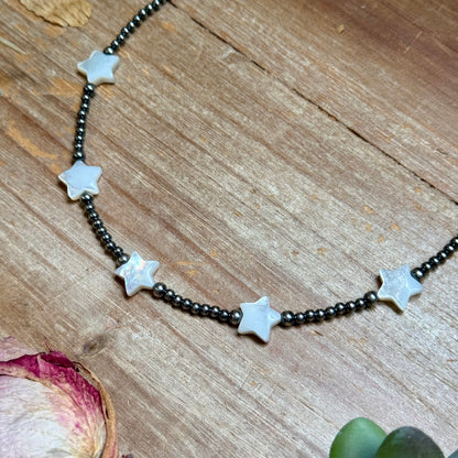 Freshwater Star Necklace – Sterling Silver Pearls