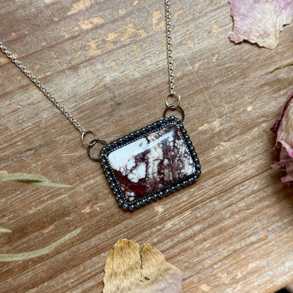 MJ Wild Horse Bar Necklace – Sterling Silver