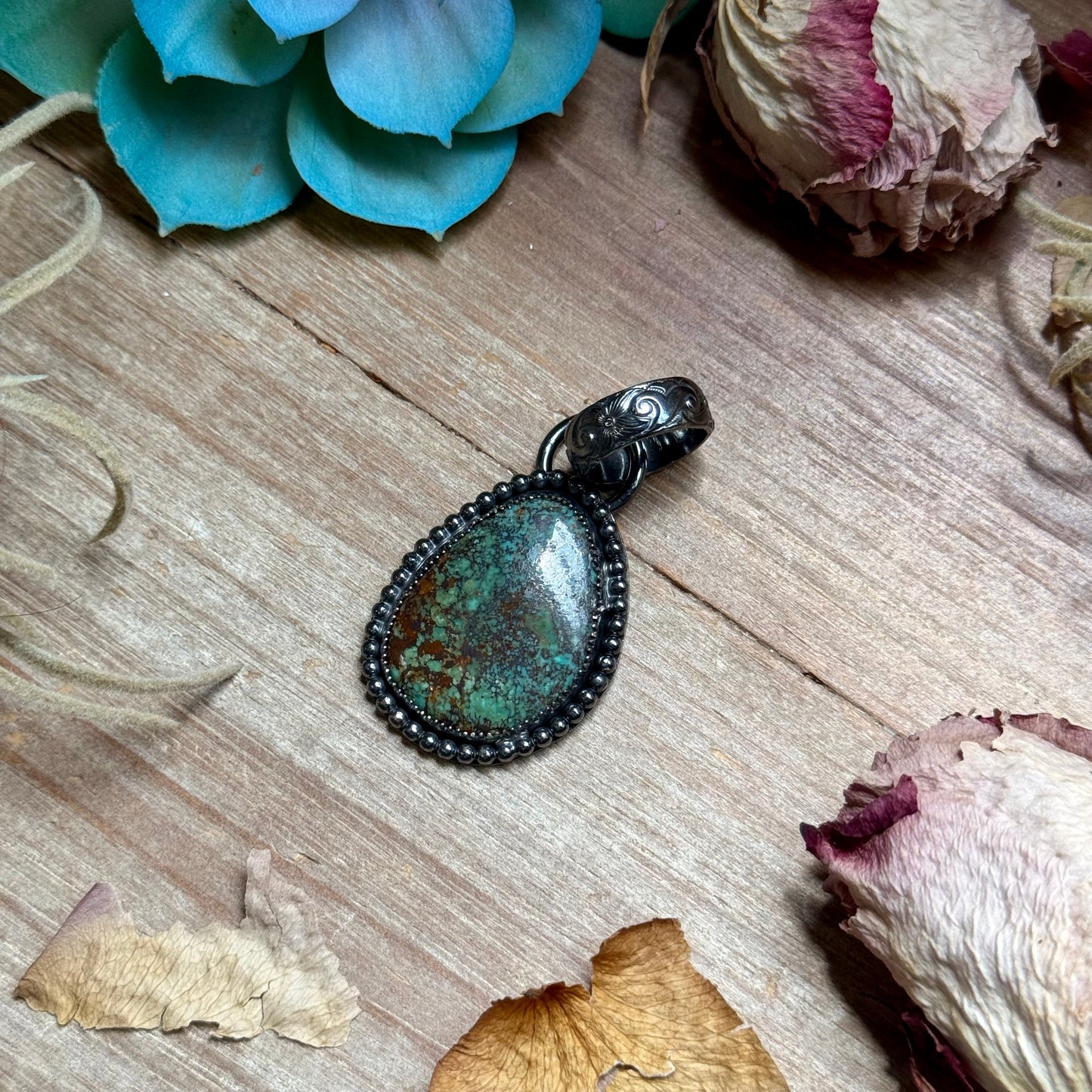 MJ Turquoise Pendant – Sterling Silver
