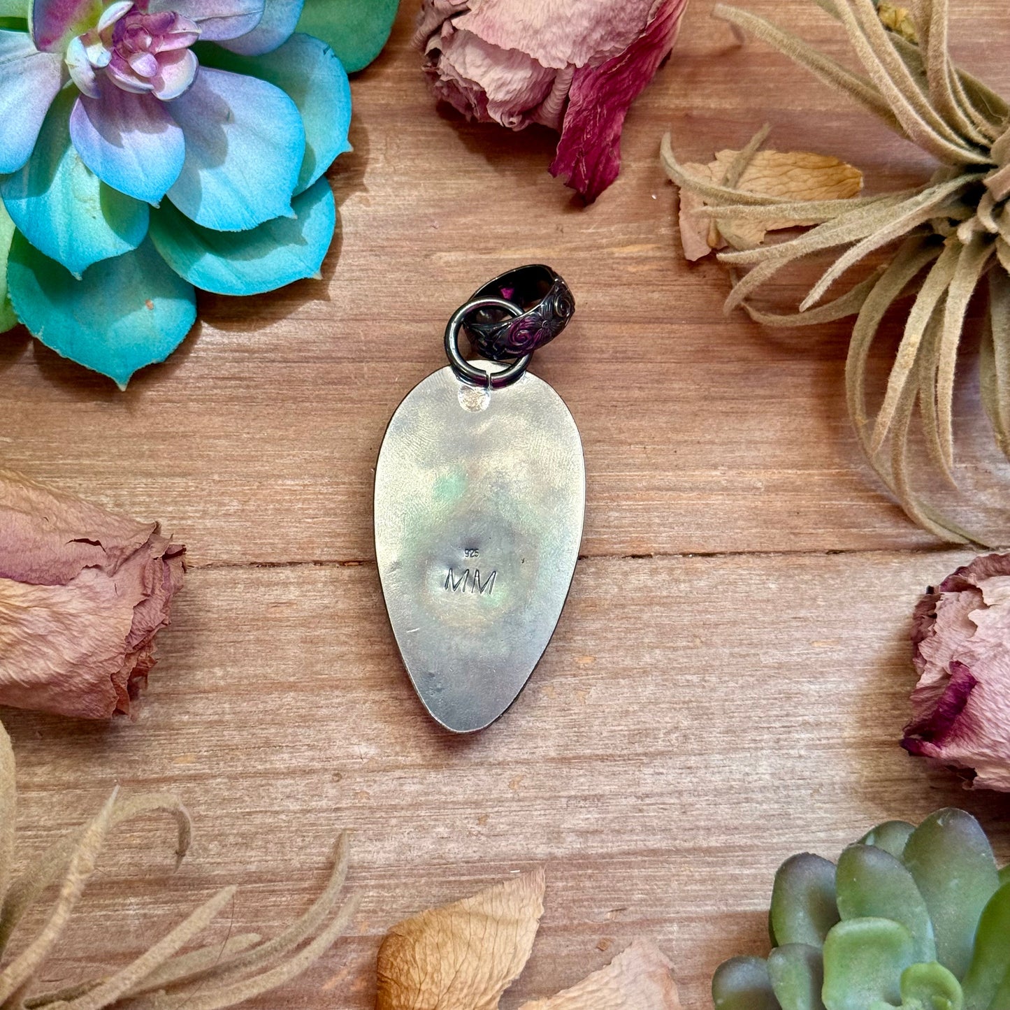 MJ Black Jack Turquoise Pendant