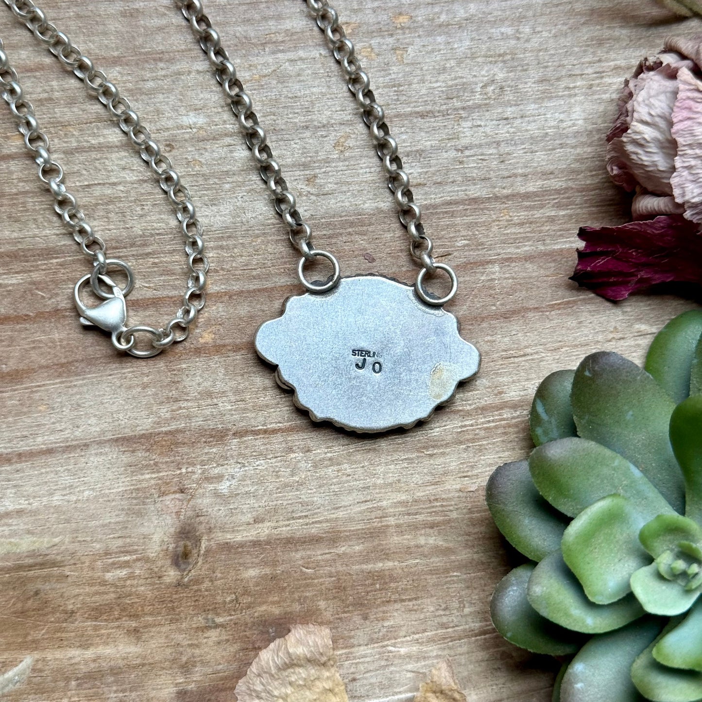 93 - Sterling Silver Mercury Dime Fixed Chain Necklace by Jason Ogg