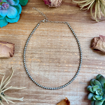 4mm Silver Plated Choker