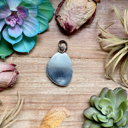 MJ Freeform Turquoise Pendant – Sterling Silver