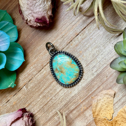MJ Turquoise Pendant – Sterling Silver