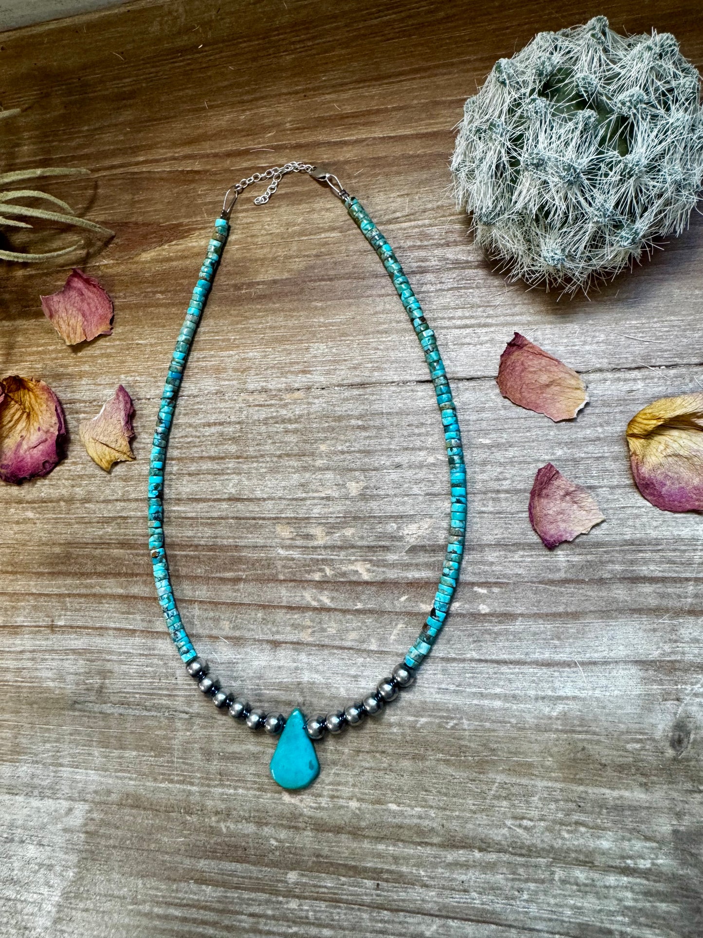 6 mm Sterling Silver Pearls choker real turquoise