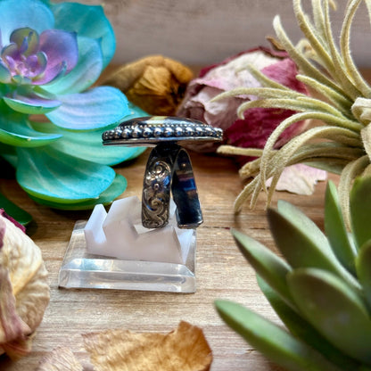 MJ Ring- Black Jack Free Form Adjustable Ring