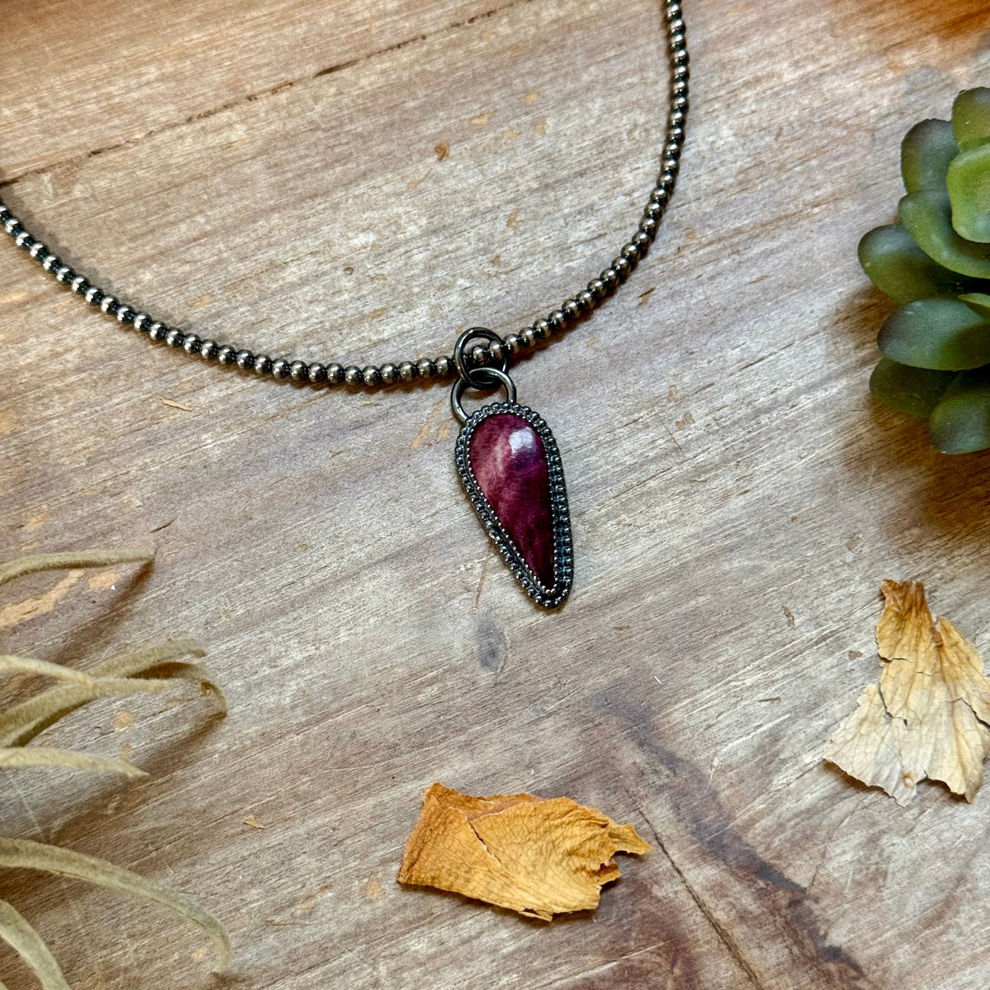 FREE Sterling Silver Pearl Necklace + MJ Purple Spiny Oyster Pendant