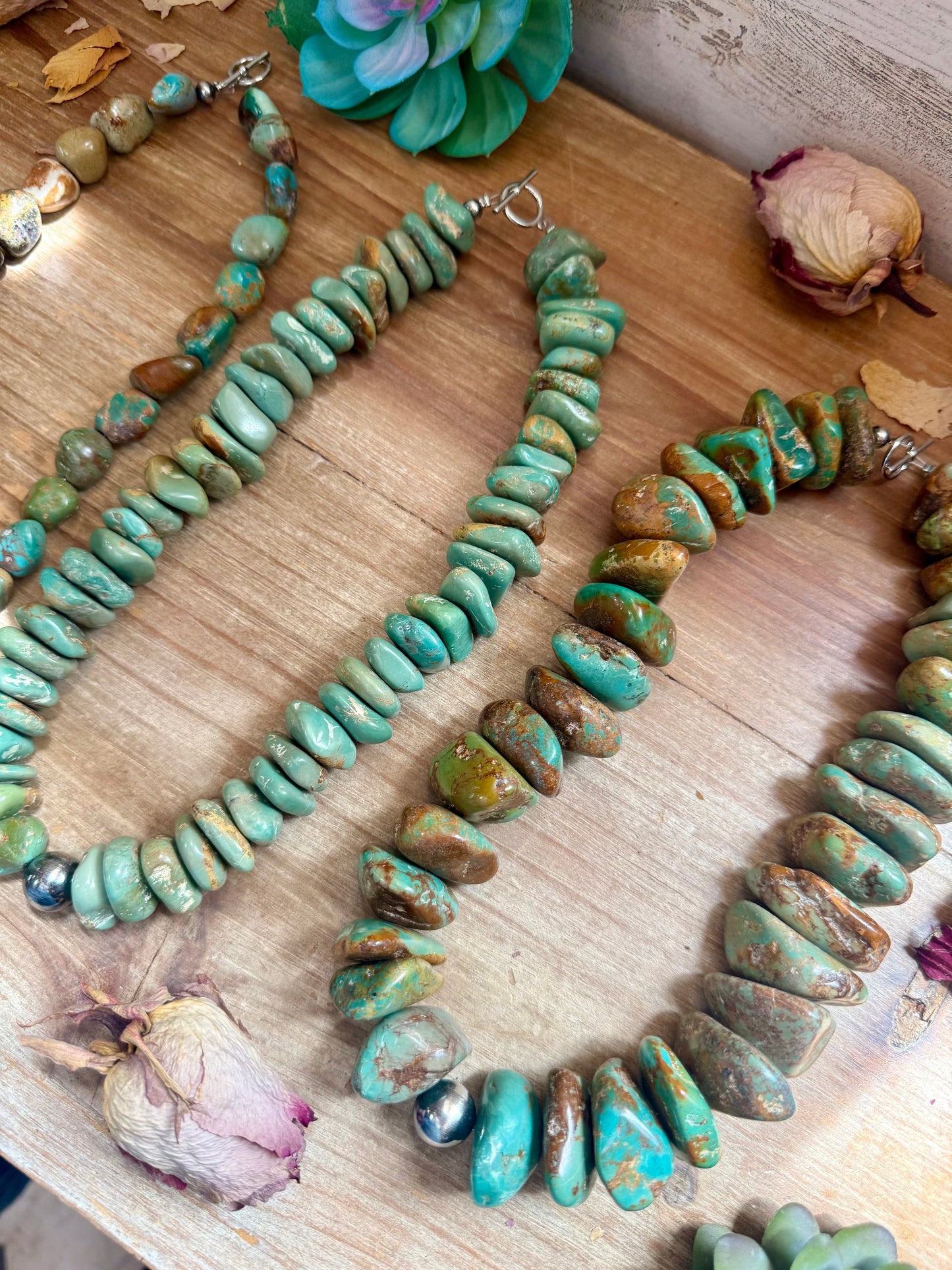 Turquoise Nugget Statement Necklace