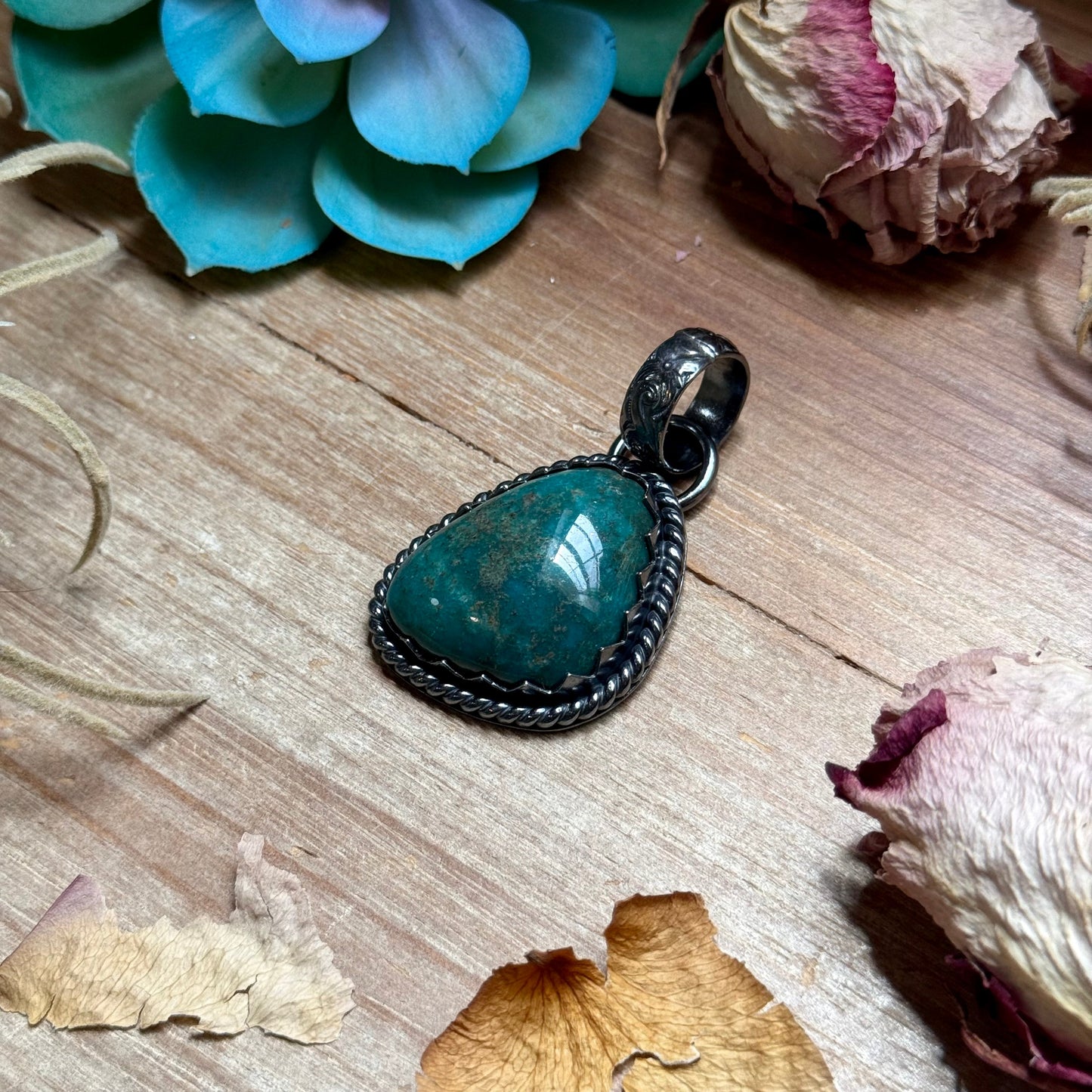 MJ Turquoise Pendant – Sterling Silver