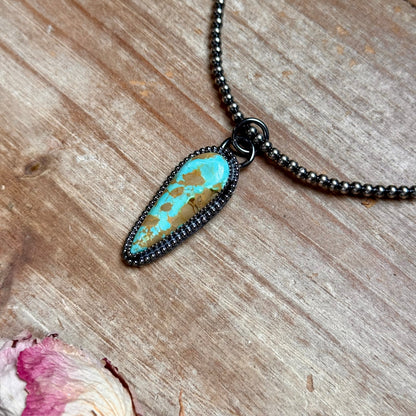FREE Sterling Silver Pearl Necklace + MJ Royston Turquoise Pendant