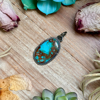 MJ Turquoise Pendant – Sterling Silver