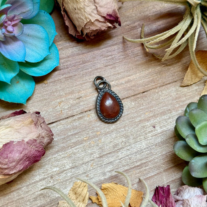 FREE Sterling Silver Necklace + MJ Brown Wild Horse Teardrop Charm