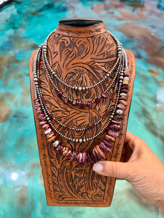 Rich Purple & Sterling Silver Set