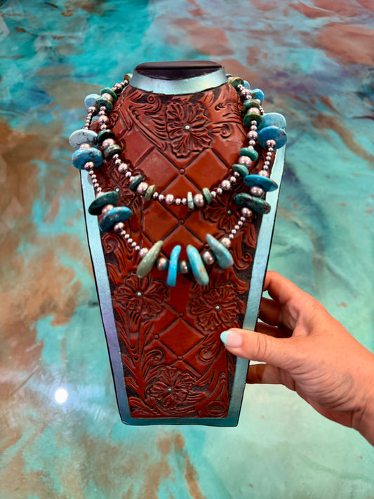 Jaci Two-Necklace Turquoise Stack