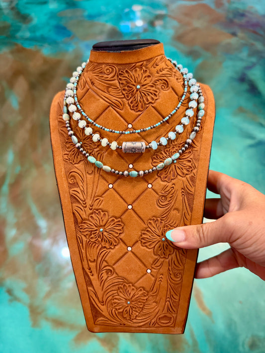 JACI Stack – Turquoise & Sterling Silver