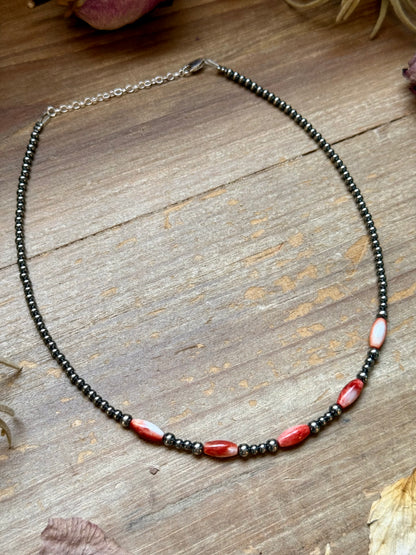 Orange Spiny Oyster Choker – 14.5”