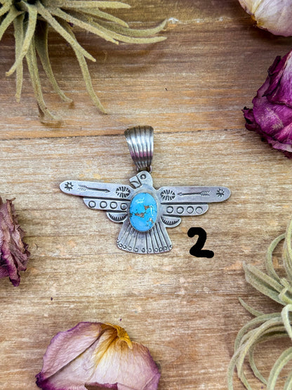 Sterling Silver Thunderbird Pendant