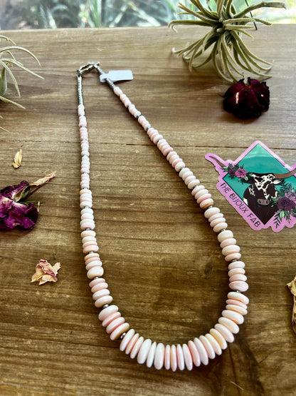 20 inch pink Conch necklace