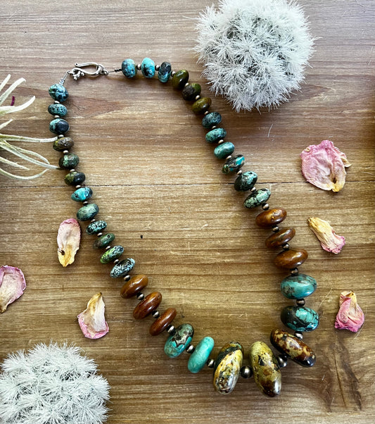 Massive rondelle necklace - one of a kind