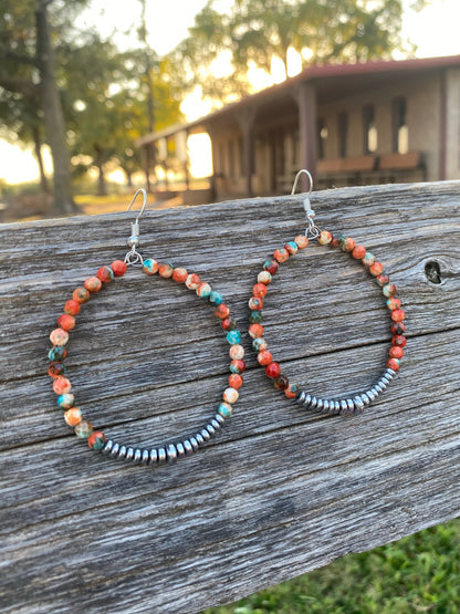 The perfect earrings hoop with hematite
